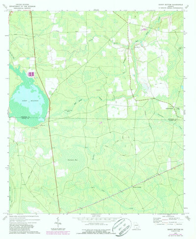 United States Geological Survey Sandy Bottom, GA (1972, 24000-Scale) digital map