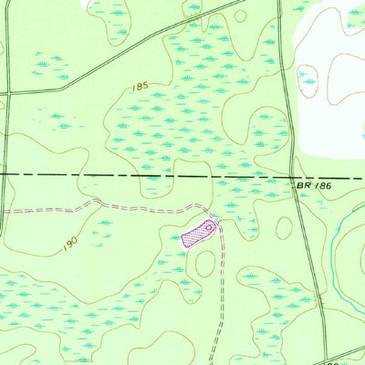 United States Geological Survey Sandy Bottom, GA (1972, 24000-Scale) digital map