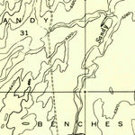 United States Geological Survey Sandy Creek Benches, UT (1952, 24000-Scale) digital map