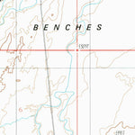 United States Geological Survey Sandy Creek Benches, UT (1987, 24000-Scale) digital map