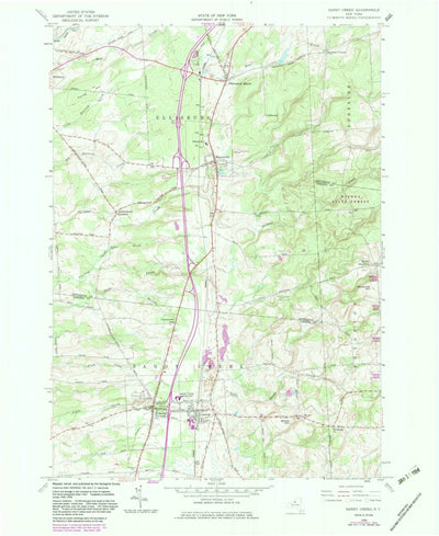United States Geological Survey Sandy Creek, NY (1958, 24000-Scale) digital map