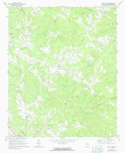 United States Geological Survey Sandy Cross, GA (1971, 24000-Scale) digital map