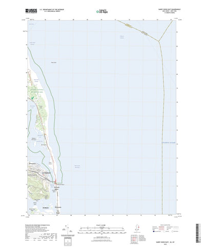 United States Geological Survey Sandy Hook East, NJ (2023, 24000-Scale) digital map