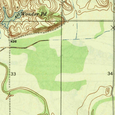 United States Geological Survey Sandy Hook, IN (1945, 24000-Scale) digital map