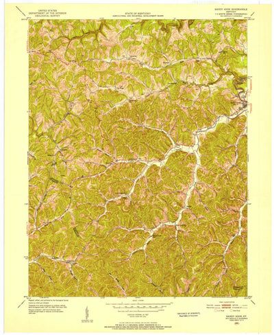 United States Geological Survey Sandy Hook, KY (1950, 24000-Scale) digital map