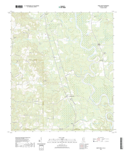 United States Geological Survey Sandy Hook, MS (2020, 24000-Scale) digital map