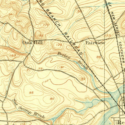 United States Geological Survey Sandy Hook, NJ-NY (1893, 62500-Scale) digital map