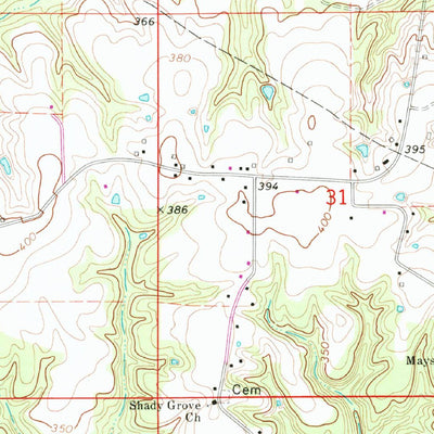 United States Geological Survey Sandy Hook NW, MS (1970, 24000-Scale) digital map
