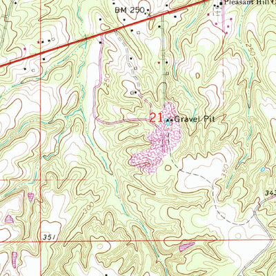 United States Geological Survey Sandy Hook NW, MS (1970, 24000-Scale) digital map