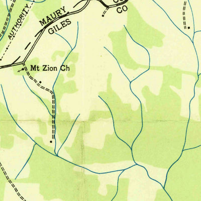 United States Geological Survey Sandy Hook, TN (1936, 24000-Scale) digital map