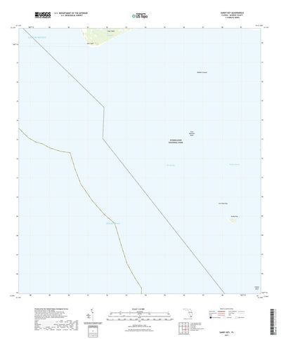 United States Geological Survey Sandy Key, FL (2021, 24000-Scale) digital map
