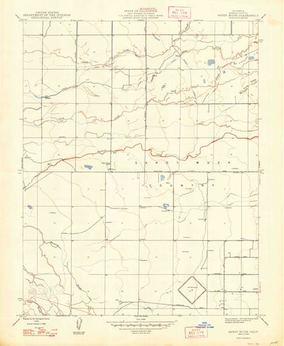 United States Geological Survey Sandy Mush, CA (1948, 24000-Scale) digital map