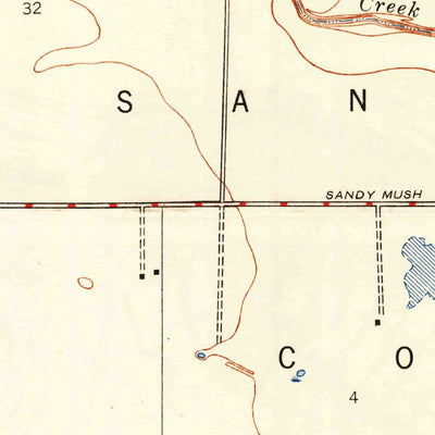 United States Geological Survey Sandy Mush, CA (1948, 24000-Scale) digital map