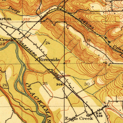 United States Geological Survey Sandy, OR (1914, 62500-Scale) digital map