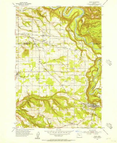 United States Geological Survey Sandy, OR (1954, 24000-Scale) digital map