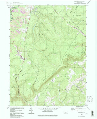 United States Geological Survey Sandy Ridge, PA (1994, 24000-Scale) digital map