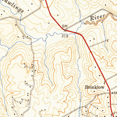 United States Geological Survey Sandy Spring, MD (1950, 24000-Scale) digital map