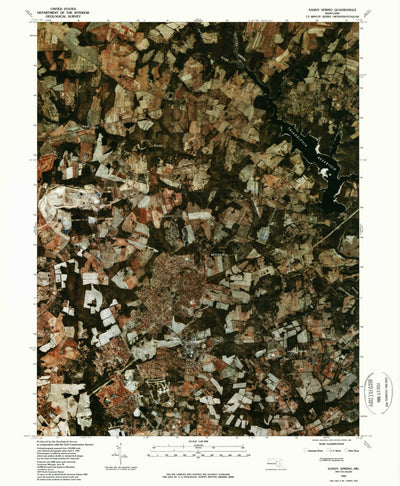 United States Geological Survey Sandy Spring, MD (1981, 24000-Scale) digital map