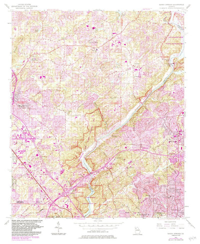 United States Geological Survey Sandy Springs, GA (1955, 24000-Scale) digital map