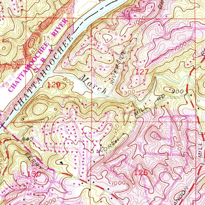 United States Geological Survey Sandy Springs, GA (1955, 24000-Scale) digital map