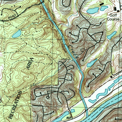 United States Geological Survey Sandy Springs, GA (1997, 24000-Scale) digital map