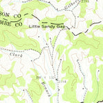United States Geological Survey Sandymush, NC (1941, 24000-Scale) digital map
