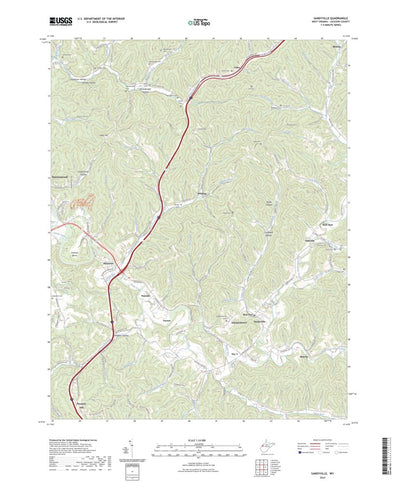 United States Geological Survey Sandyville, WV (2023, 24000-Scale) digital map