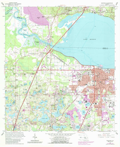 United States Geological Survey Sanford, FL (1965, 24000-Scale) digital map