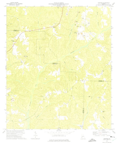 United States Geological Survey Sanford, GA (1972, 24000-Scale) digital map