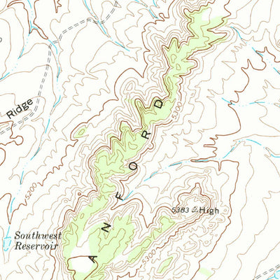United States Geological Survey Sanford Hills, CO (1970, 24000-Scale) digital map