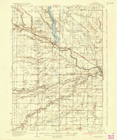 United States Geological Survey Sanford, MI (1936, 62500-Scale) digital map