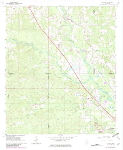 United States Geological Survey Sanford, MS (1965, 24000-Scale) digital map