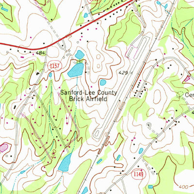 United States Geological Survey Sanford, NC (1974, 24000-Scale) digital map