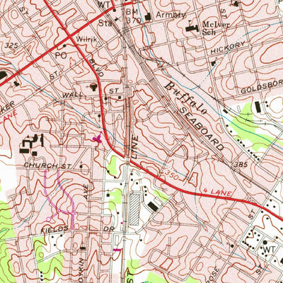United States Geological Survey Sanford, NC (1974, 24000-Scale) digital map