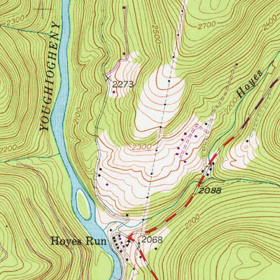 United States Geological Survey Sang Run, MD-WV (1947, 24000-Scale) digital map