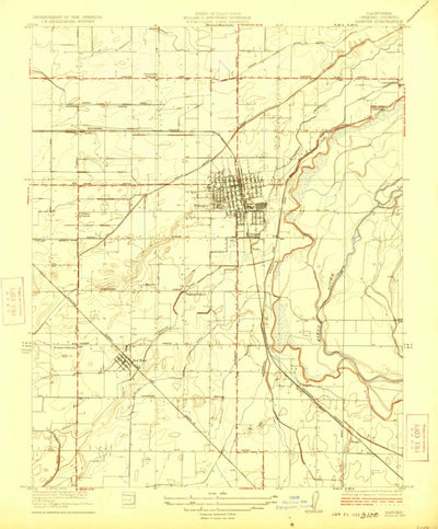 United States Geological Survey Sanger, CA (1923, 31680-Scale) digital map