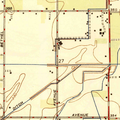 United States Geological Survey Sanger, CA (1947, 24000-Scale) digital map