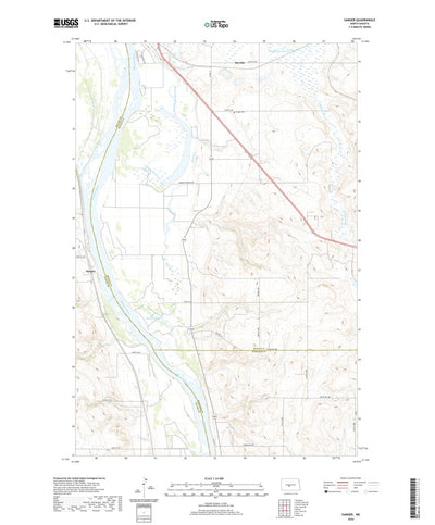 United States Geological Survey Sanger, ND (2020, 24000-Scale) digital map