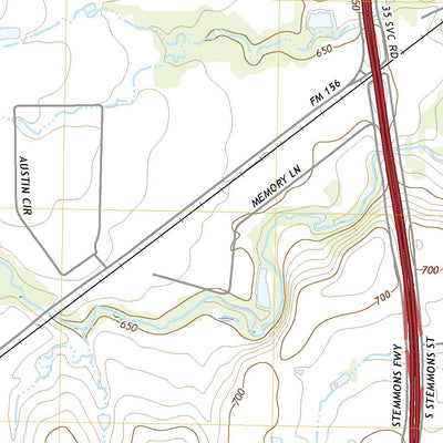 United States Geological Survey Sanger, TX (2022, 24000-Scale) digital map