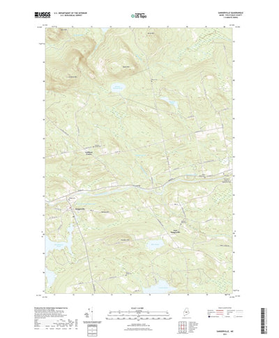 United States Geological Survey Sangerville, ME (2021, 24000-Scale) digital map