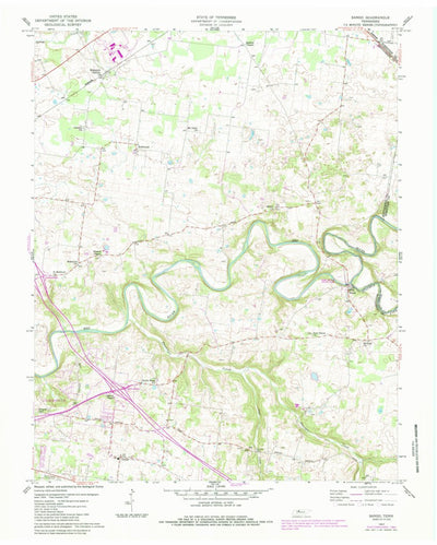 United States Geological Survey Sango, TN (1957, 24000-Scale) digital map