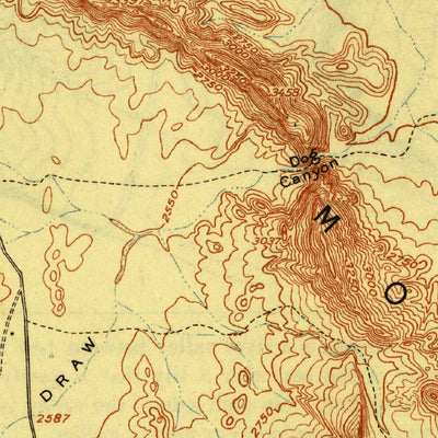 United States Geological Survey Sangtiago Mountains, TX (1918, 125000-Scale) digital map