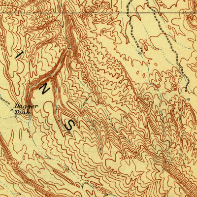 United States Geological Survey Sangtiago Mountains, TX (1918, 125000-Scale) digital map