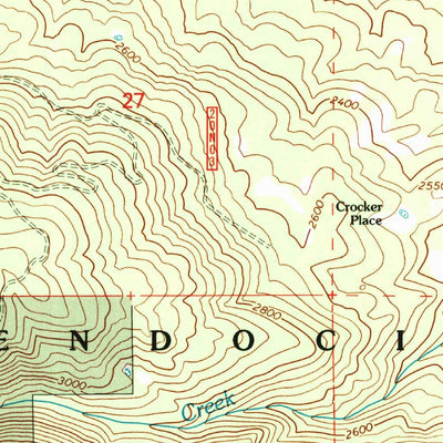 United States Geological Survey Sanhedrin Mountain, CA (1996, 24000-Scale) digital map