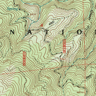 United States Geological Survey Sanhedrin Mountain, CA (1996, 24000-Scale) digital map