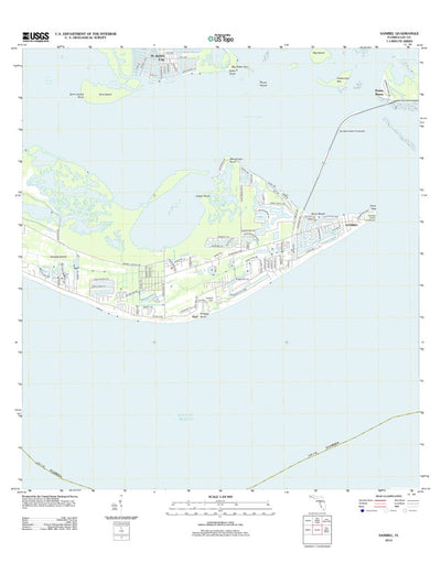 United States Geological Survey Sanibel, FL (2012, 24000-Scale) digital map