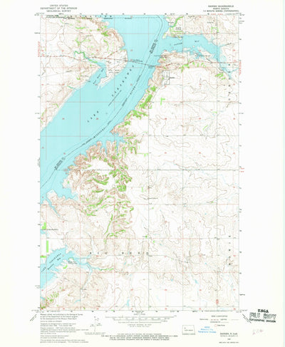 United States Geological Survey Sanish, ND (1967, 24000-Scale) digital map