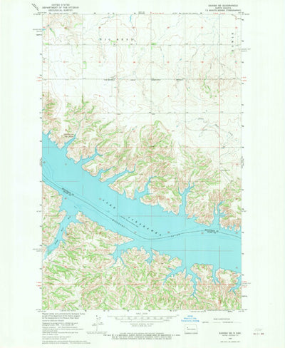 United States Geological Survey Sanish SE, ND (1967, 24000-Scale) digital map