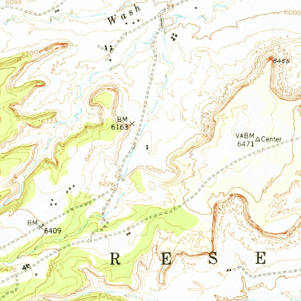 Tohatchi, NM Vintage Topographic Map (1955/59) – 1:62500 Scale Wall Map For Hiking, Framing & Historical Reference