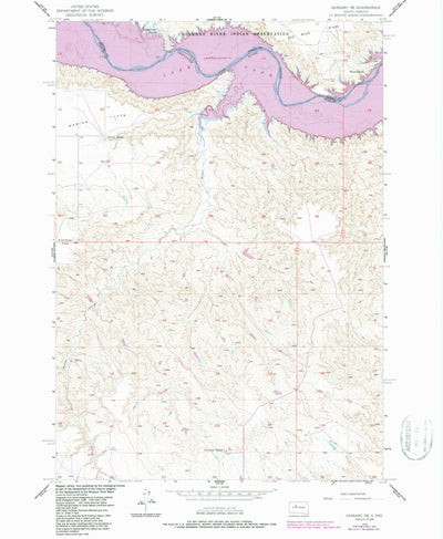 United States Geological Survey Sansarc NE, SD (1956, 24000-Scale) digital map
